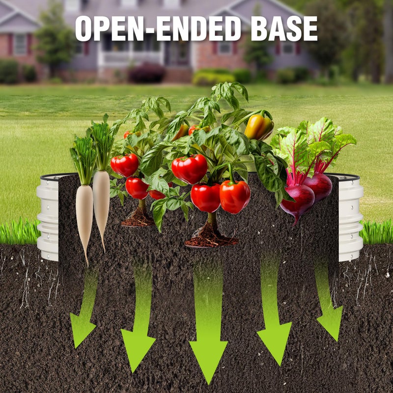 WORKPRO 4x2x1ft Galvanized Raised Garden Bed Set, Rust & Corrosion Protection, Easy Assembly, Safe Edge, Ideal for Vegetables & Flowers, White - Image 3