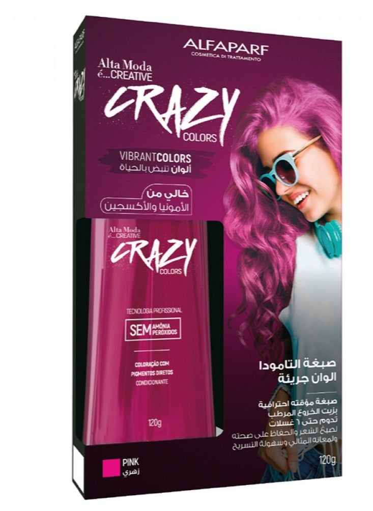 ALFAPARF MILANO - Alta Moda Creative Crazy Colors Pink 120g - Image 1