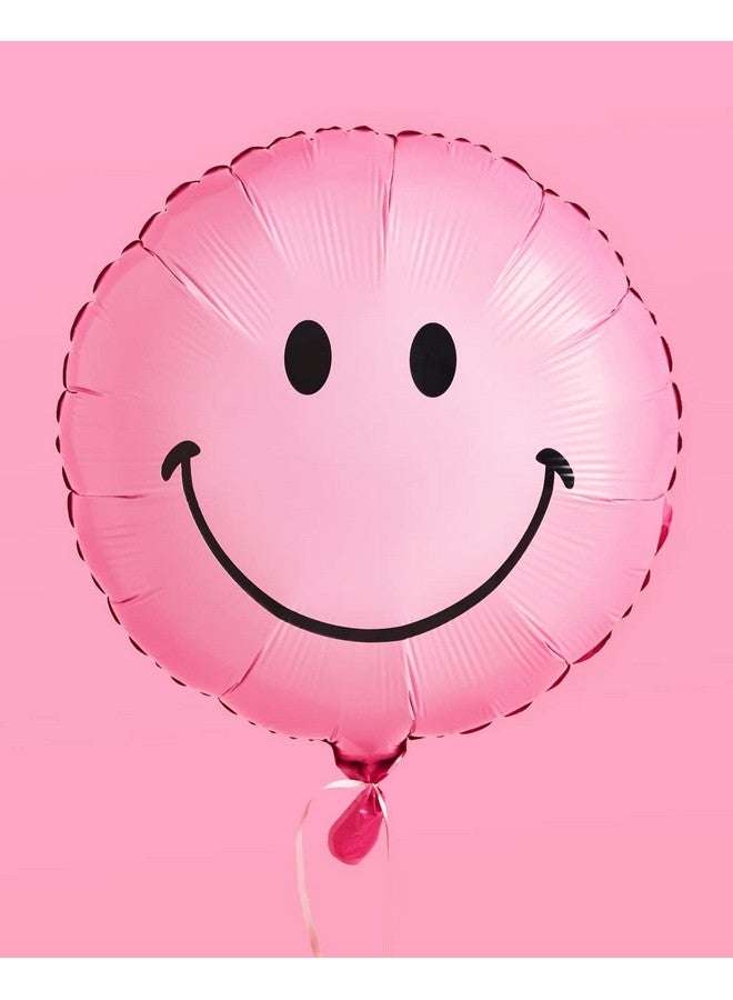 إكس أو بالونات الابتسامة الوردية 2 قطعة | زينة حفلة عيد ميلاد العازبة استحمام الطفل متعة كشك الصور - Image 4