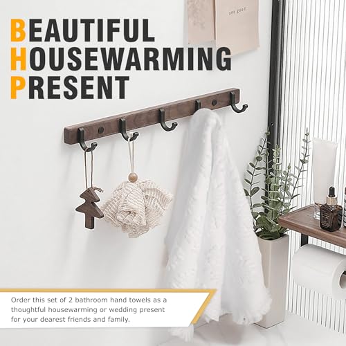 YoulerTex Luxury Decorative Hand Towels Bathroom: 2 Packs 14X30 100% Cotton Turkish Absorbent Soft Face Towel Set for Boho Bathroom Decor Kitchen Hotel Spa Farmhouse Guest Tea Gift (05 Snowflake, 14"x30") - Image 4