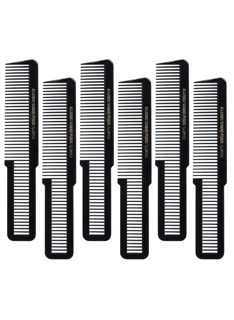 Allegro Combs Allegro Combs 9000 Clipper Cutting Combs Blending Combs Fading Combs 6 Pk Black 