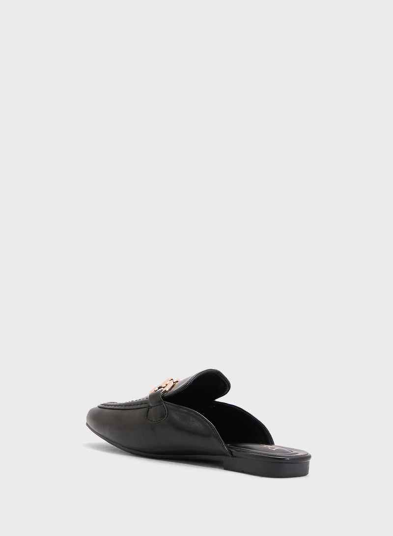 ELLA Ladies Slip On Flat Mule - Image 2