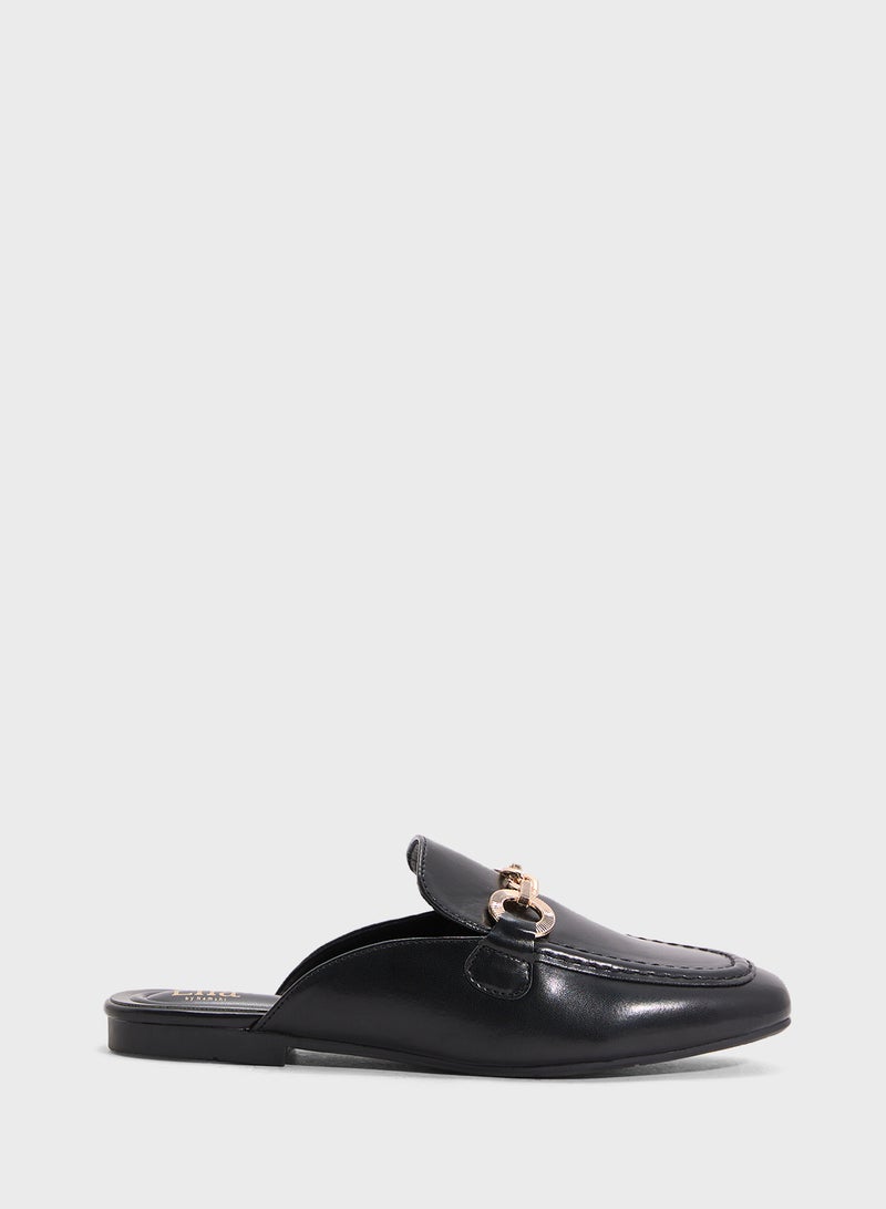 ELLA Ladies Slip On Flat Mule - Image 1