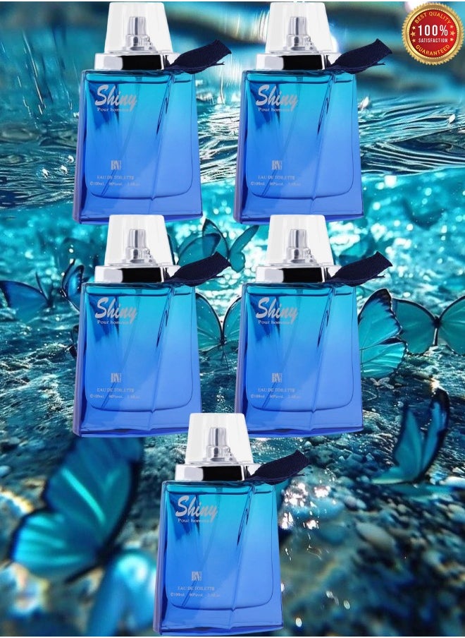 Classic Perfumes 5 Pieces Shiny Perfume For Men 100ml EDT  - Image 1