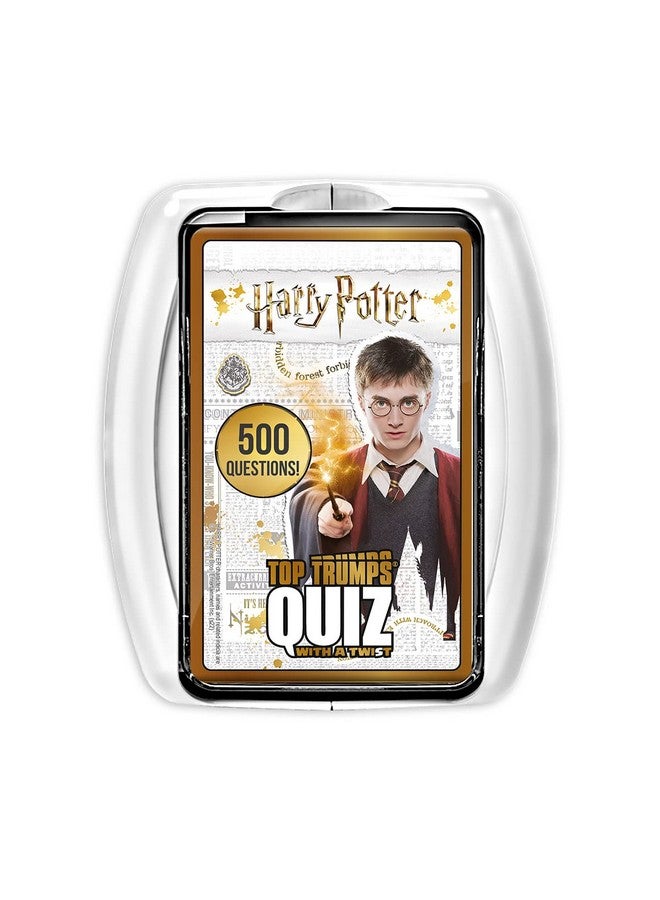 Top Trumps Top Trumps Quiz Harry Potter Game, 500 questions to test your knowledge and memory in the world of Hogwarts, spells, witches & wizards and Lord Voldemort, gift and toy for ages 8 plus - Image 1