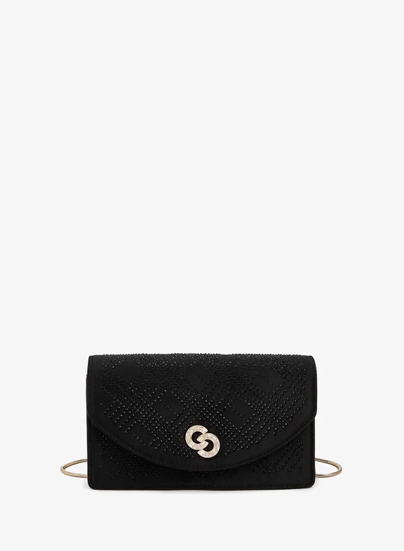Celeste Embellished Crossbody Bag With Detachable Chain Strap Ramadan Collections