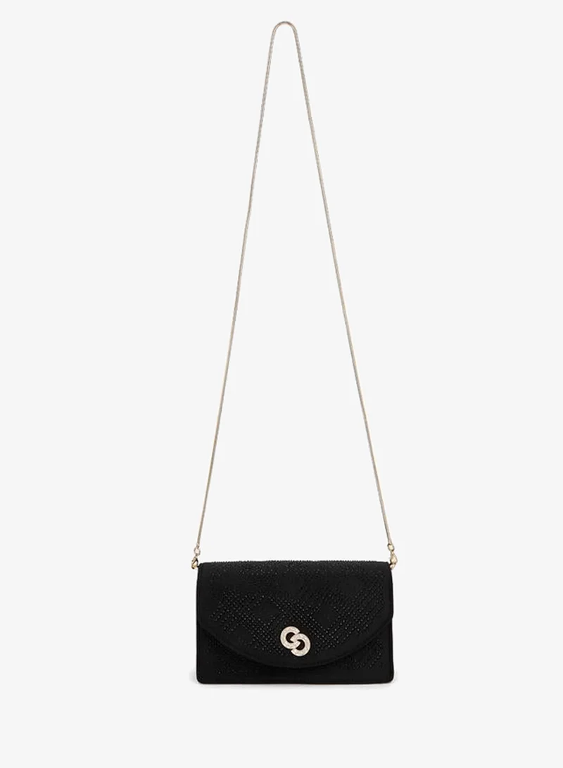 Celeste Embellished Crossbody Bag With Detachable Chain Strap Ramadan Collections