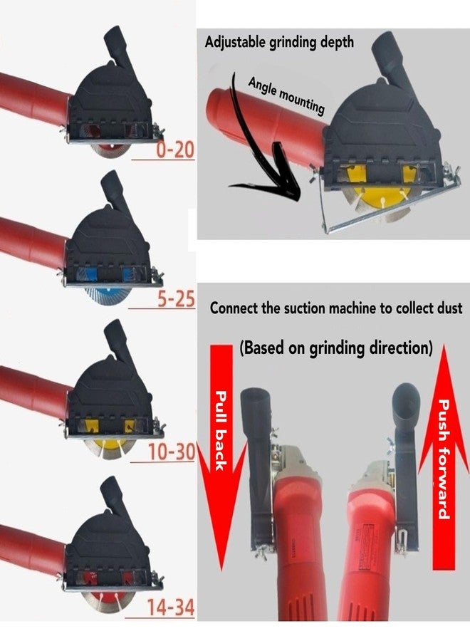 Yoidesu Dust Cover Dust GuardAngle Effective Dust Collector Attachment for 100-135mm Angle Grinders - Image 3