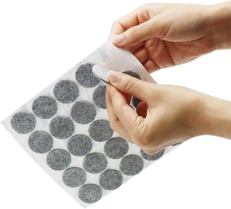 Furniture Protectors Protect Furniture, Floors, Surfaces, Easy Glide, Certified International Quality to Protect Floors and Prevent Scratches and Noise (15mm Brown Adhesive Felt [72 Pcs]) - Image 4