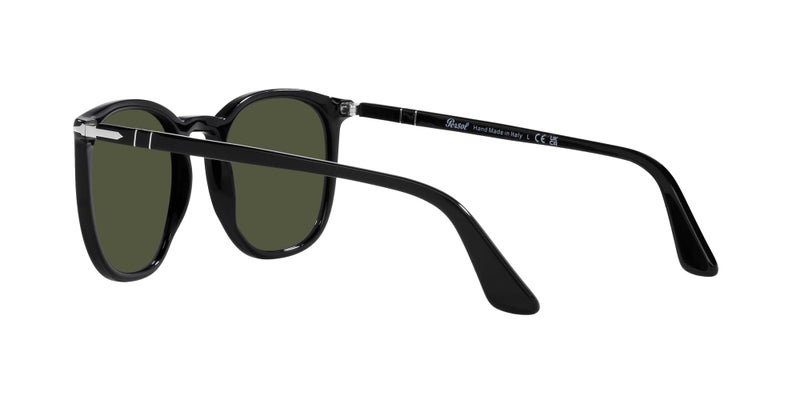 Persol PO3316S Rectangular Sunglasses, Black/Green, 52 mm - Image 5