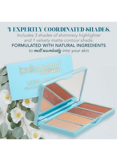BellaPierre Ultra Glow Makeup Palette ; 4 Illuminating Shades To Suit Different Skin Tones ; Non Toxic And Paraben Free ; Vegan And Cruelty Free ; Cruelty Free  - Image 4