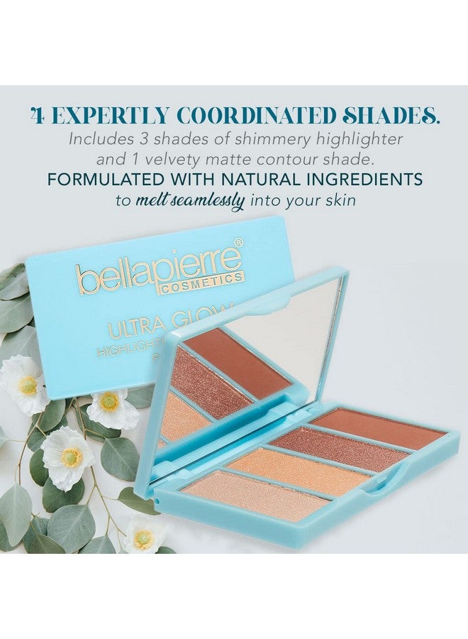 BellaPierre Ultra Glow Makeup Palette ; 4 Illuminating Shades To Suit Different Skin Tones ; Non Toxic And Paraben Free ; Vegan And Cruelty Free ; Cruelty Free  - Image 4