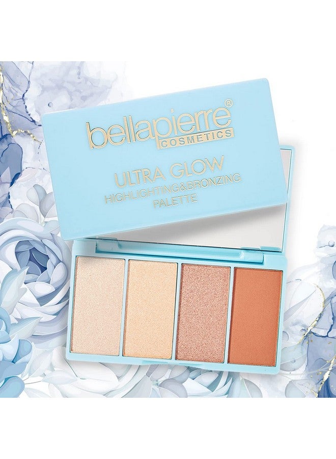 BellaPierre Ultra Glow Makeup Palette ; 4 Illuminating Shades To Suit Different Skin Tones ; Non Toxic And Paraben Free ; Vegan And Cruelty Free ; Cruelty Free  - Image 2