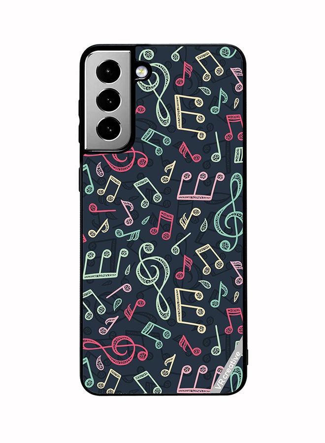 VR CREATIVE Protective Case Cover For Samsung Galaxy S21 FE 5G Music Pattern Design Multicolour - Image 1