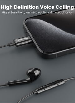 Moxedo Moxedo Mono Stereo Earphone USB Type-C Connector Earphone with In-Line Remote, Built-in Microphone for iPhone 15, Samsung Galaxy S24 Ultra/S21 Ultra/S20 FE Note 20/10, iPad Pro 2018/Mac Book (Black)  - Image 5