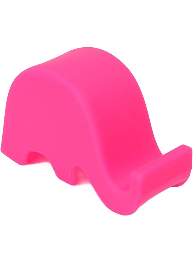 PROMASS Phone Holder, Cute Elephant Cell Phone Stand for Phone, Tablet, Knife, Fork, Chopsticks, Spoon, Pen, Card, etc. (Rose Red) - Image 1