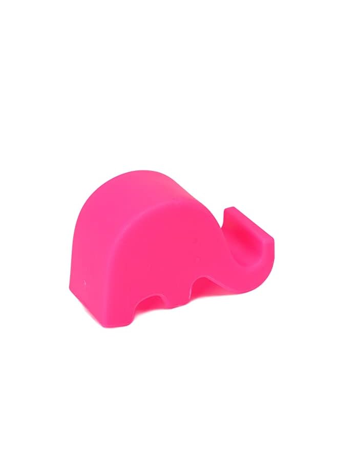 PROMASS Phone Holder, Cute Elephant Cell Phone Stand for Phone, Tablet, Knife, Fork, Chopsticks, Spoon, Pen, Card, etc. (Rose Red) - Image 4