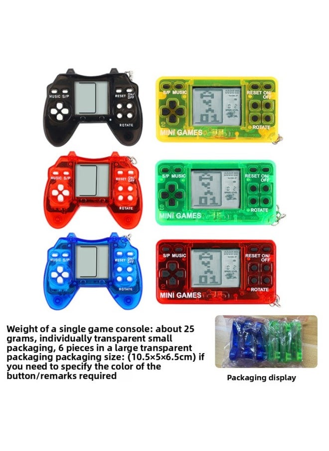 Electronic Pet Machine Classic Tetris Suit Combination Retro Mini Educational Toys-Color:(6 Pieces) Customized Mixed Package  - Image 1