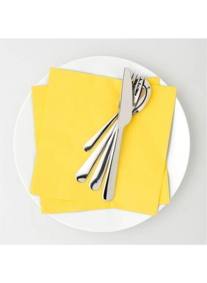 Ikea Serving Napkin Meridyendukkan 40X40 cm 50 Pieces Yellow Colored Napkin Yellow