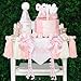 HODIHIWI Pink Bow 1st Birthday Highchair Banner Decorations Wood Bead Tassel Garland Cone Hat Wooden Cake Topper For Baby Girls - Image 3