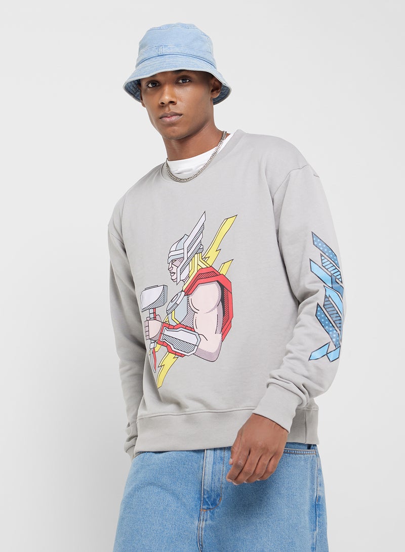 MARVEL Thor Men'S Oversized Sweatshirt  - Image 1
