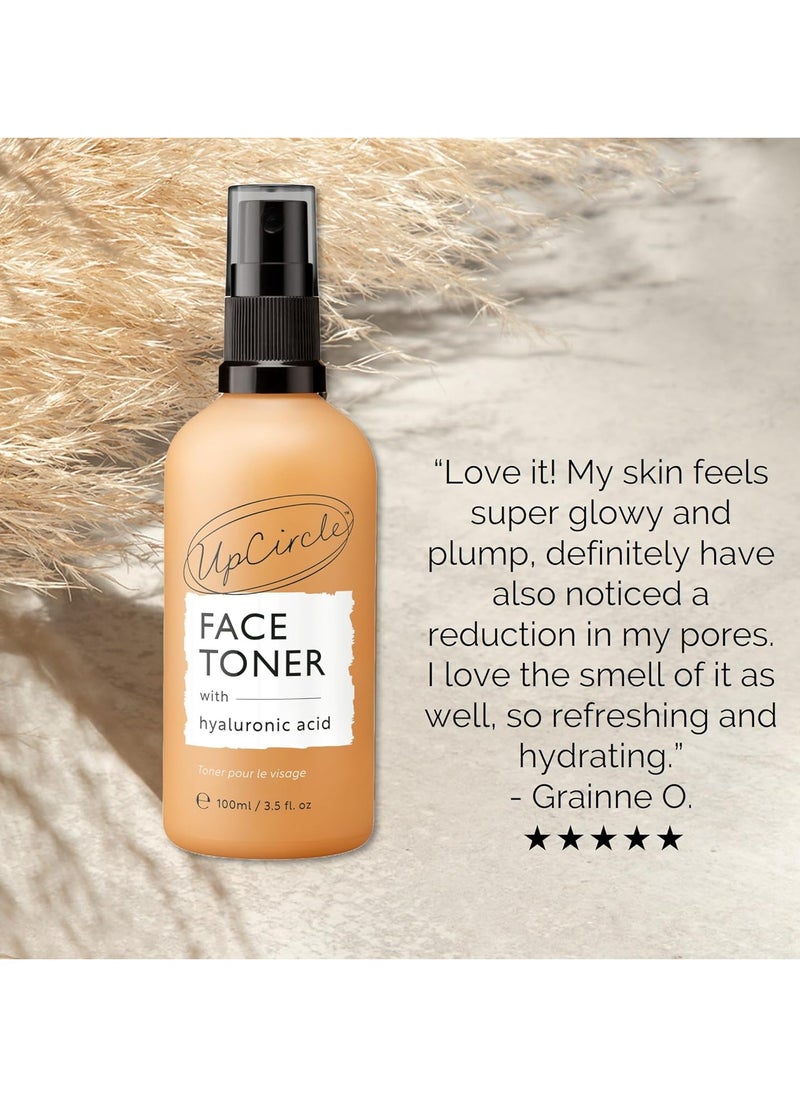 UpCircle - Face Toner with Hyaluronic Acid Salicylic Acid 100ml for Balancing Plumping Soothing Mandarin Fruit Water Chamomile Extract Glycerin Natural Vegan Cruelty Free - Image 1