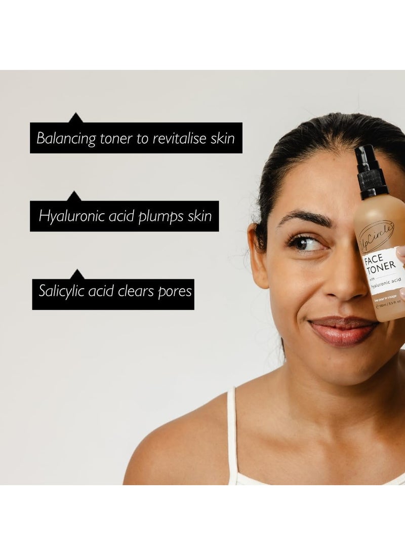 UpCircle - Face Toner with Hyaluronic Acid Salicylic Acid 100ml for Balancing Plumping Soothing Mandarin Fruit Water Chamomile Extract Glycerin Natural Vegan Cruelty Free - Image 1