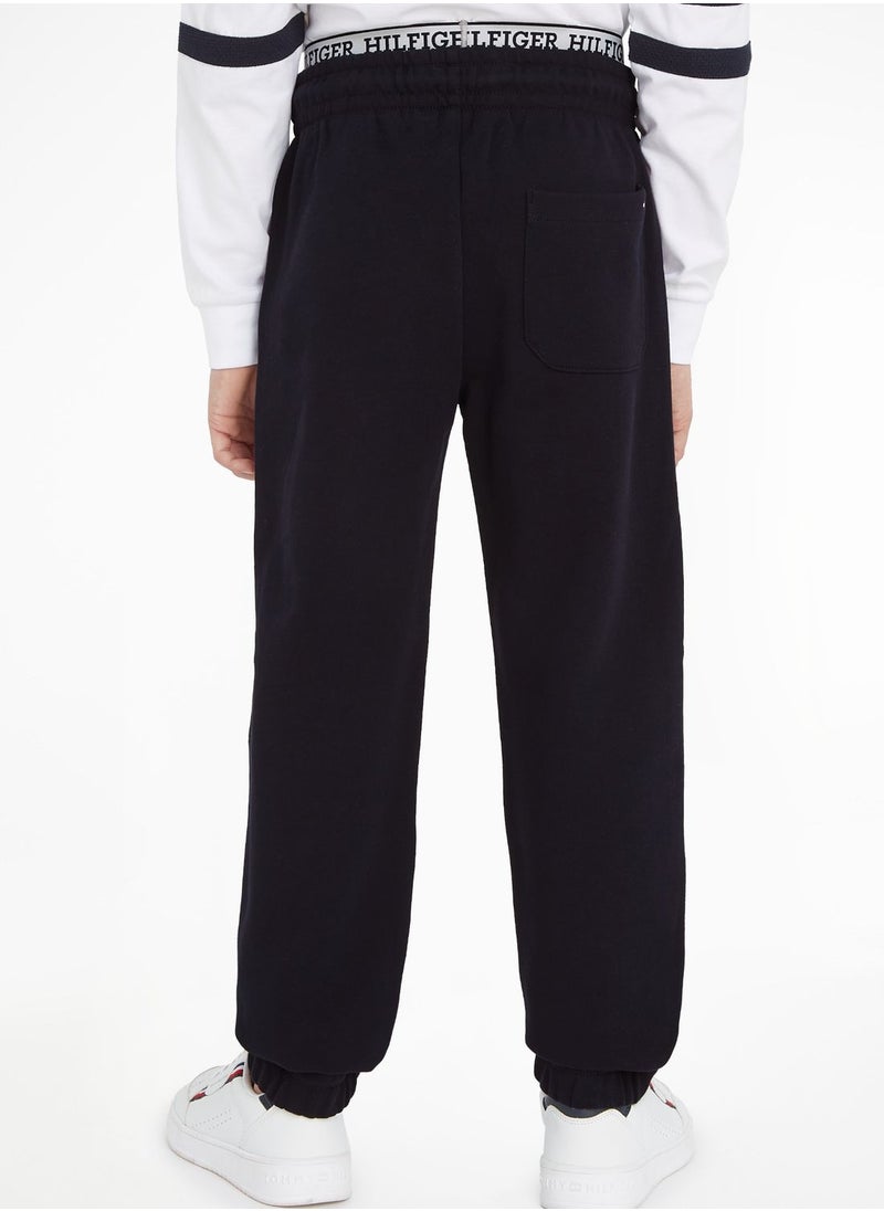 TOMMY HILFIGER Youth Crest Logo Sweatpants  - Image 2