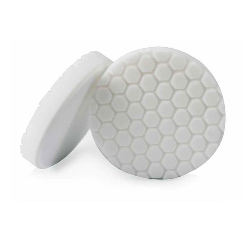 Chemical Guys BUFX_104HEX4 BUFX_104_HEX4 Hex-Logic Light-Medium Polishing Pad, White (4.5 Inch Pad Made for 4 Inch Backing Plates), 1 Pad Included - Image 1