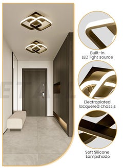 YATAI LIGHTING Modern Dimmable LED Ceiling Light, Modern Flush Mount Fixture with Adjustable Light, Three Color Dimming for Bedroom, Living Room, and Dining Room, Black  - Image 4