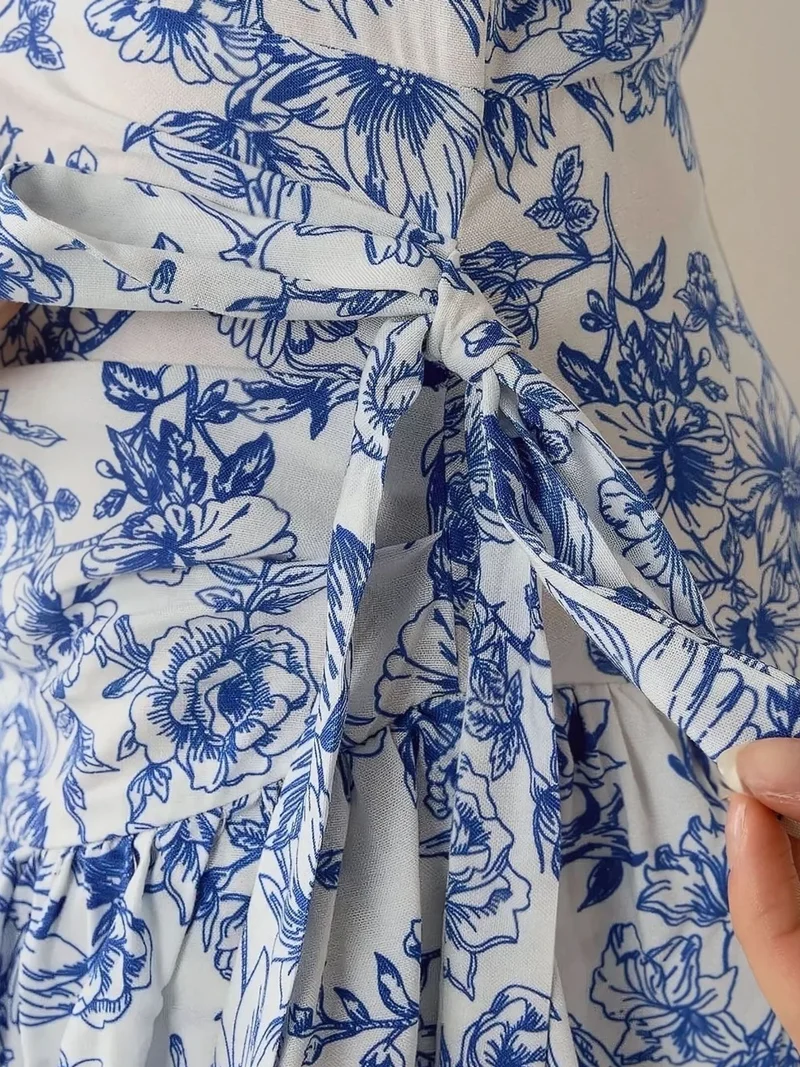 HICCUP Floral Pattern Mini Dress