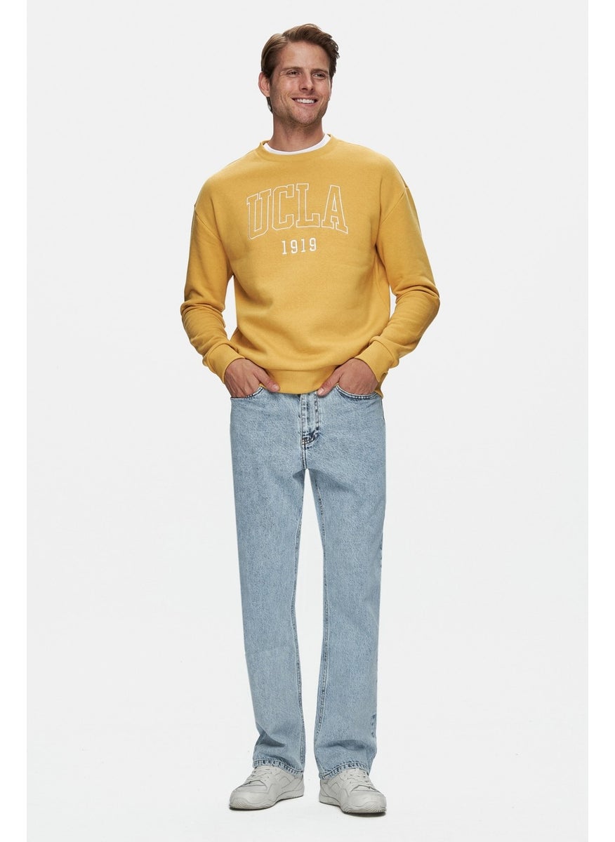 Sandhill Yellow Crew Neck Embroidered Loose Fit Men's Sweatshirt - pzsku/Z1162F1FA1CEDA56EFFCCZ/45/_/1730477602/9869e56a-58bb-477b-9096-5ae154daab11