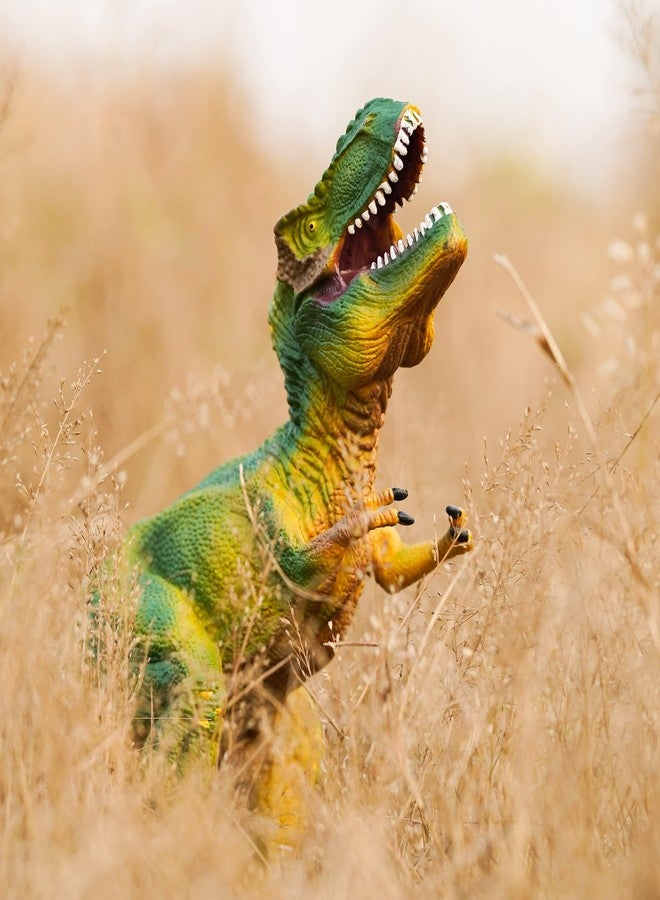 BAREPEPE Dinosaur Toys for Kids Big Size,Dinosaur Action Figures Realistic Dinosaur Toys Gifts for Kids Boys Girls T-Rex Edition(27cm X 15cm, Green Tyrannosaurus Rex) - Image 2