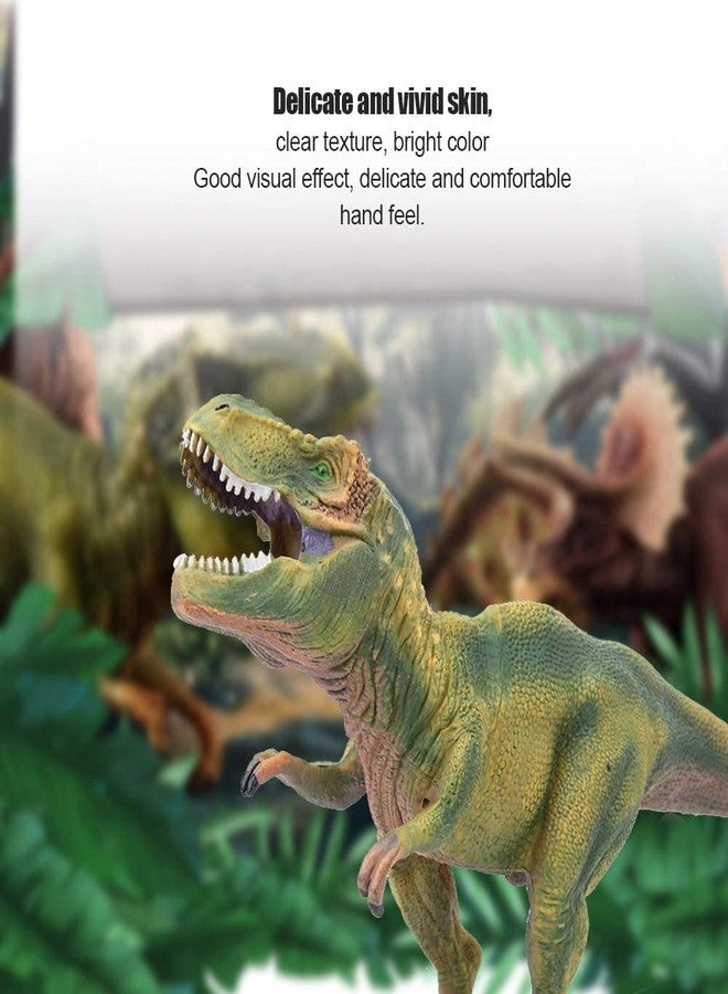 BAREPEPE Dinosaur Toys for Kids Big Size,Dinosaur Action Figures Realistic Dinosaur Toys Gifts for Kids Boys Girls T-Rex Edition(27cm X 15cm, Green Tyrannosaurus Rex) - Image 3