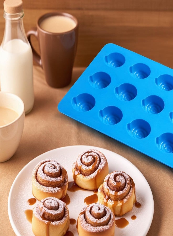 Sidosir 2PCS Mini Cinnamon Buns Silicone Mold, Non-Stick Mold for Making Cinnamon Rolls Perfect Cinnamon Roll Shaping, Ideal for Baking (Small) - Image 5