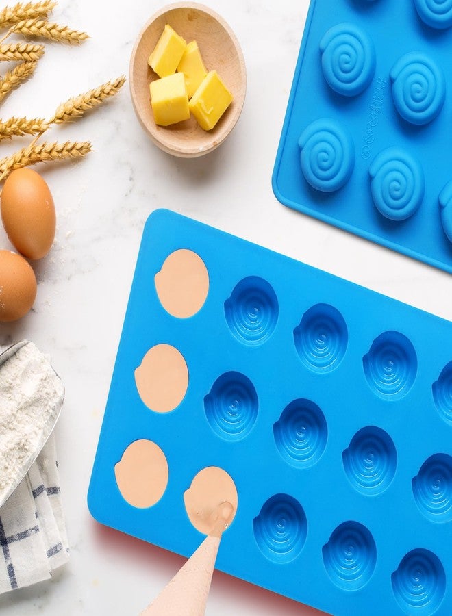 Sidosir 2PCS Mini Cinnamon Buns Silicone Mold, Non-Stick Mold for Making Cinnamon Rolls Perfect Cinnamon Roll Shaping, Ideal for Baking (Small) - Image 4