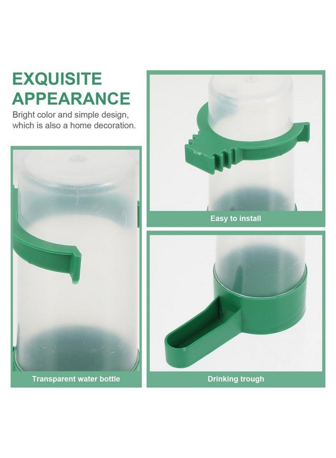 نوبيستي NUOBESTY 10 قطع موزع مياه أوتوماتيكي للطيور ومغذي للطيور وشارب للحمام والسمان وطيور الحب والببغاء وزجاجة شرب - Image 3