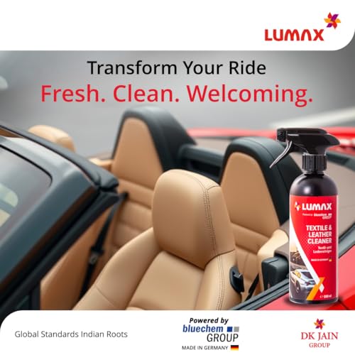 Lumax Textile & Leather Cleaner | 500ML | Renoves Tough Stains & Dirt | Ecofriendly Car Seat Cleaner | Cleans, Shines & Restores Softness of Leather - Image 5