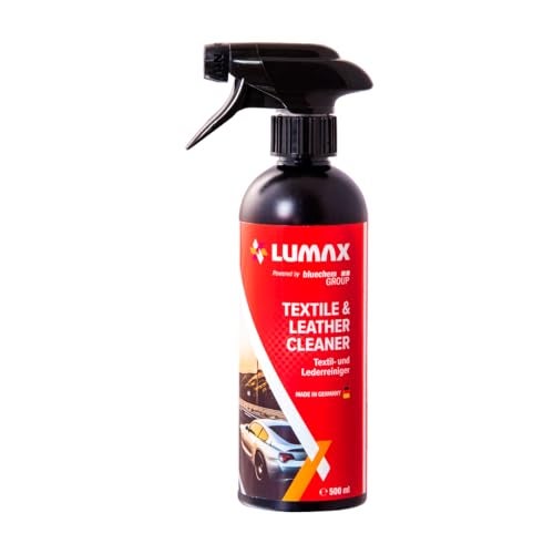 Lumax Textile & Leather Cleaner | 500ML | Renoves Tough Stains & Dirt | Ecofriendly Car Seat Cleaner | Cleans, Shines & Restores Softness of Leather - Image 1