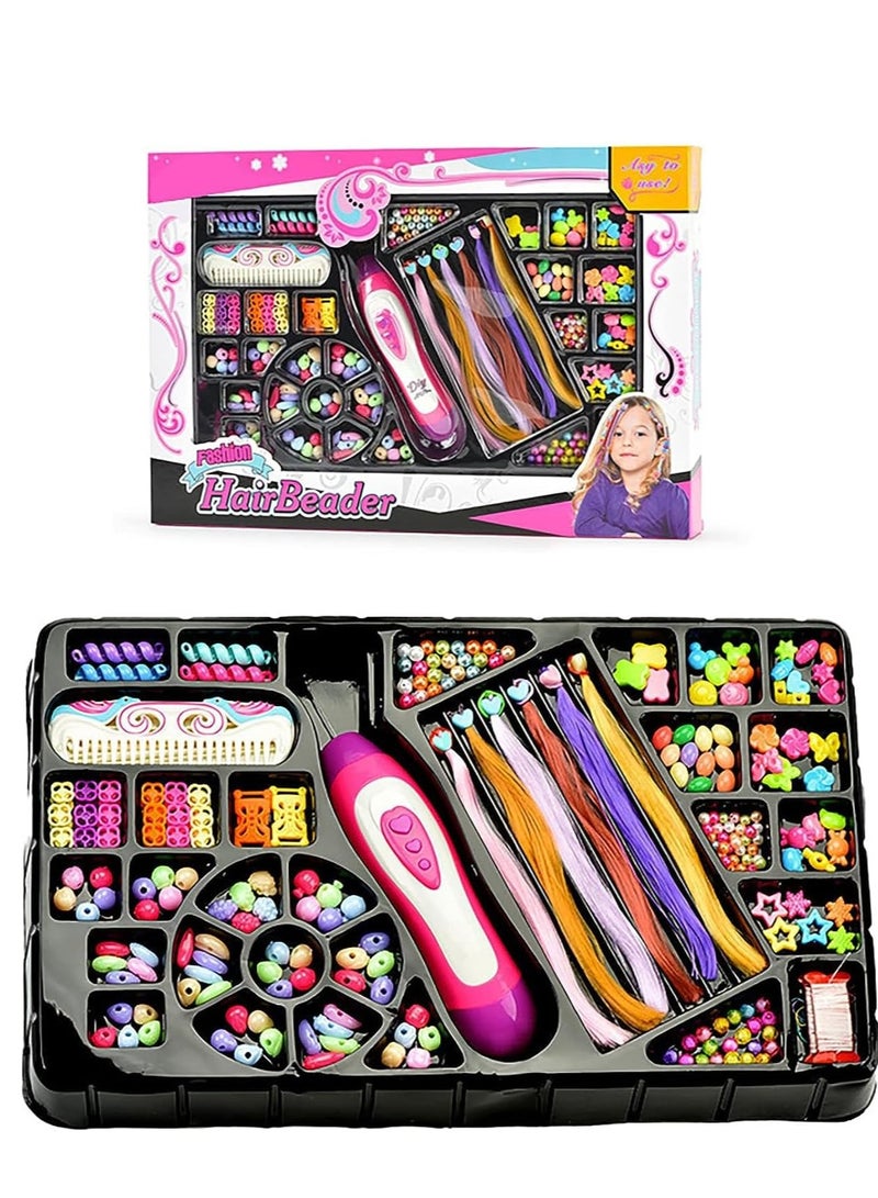 SOLARAE Hair Braiding Machine Electric Braider Handheld Colorful Twist Braid Knitted DIY Styling Tool, Hairstyle Tools Toy Set for Girl's Headdress - Image 1