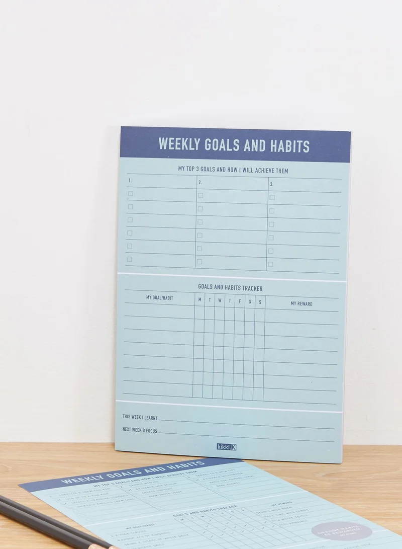 Kikki.K Weekly Goals & Habits Pad