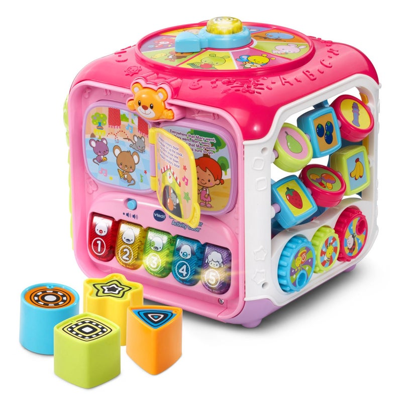 VTech Sort and Discover Activity Cube (Frustration Free Packaging), Pink - Image 1