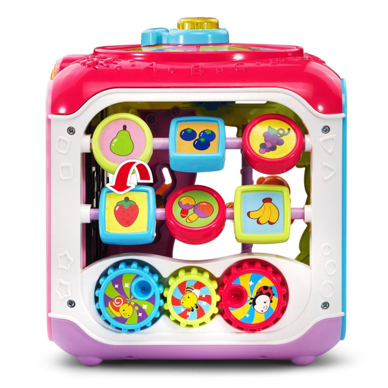 VTech Sort and Discover Activity Cube (Frustration Free Packaging), Pink - Image 4