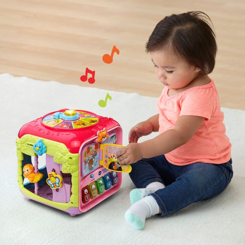 VTech Sort and Discover Activity Cube (Frustration Free Packaging), Pink - Image 2