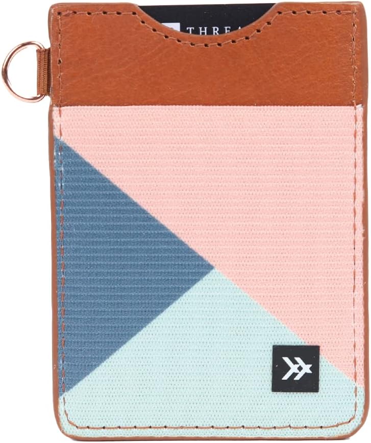 Thread Wallets Ultra Slim Card Holder Wallet - Slim Wallet for Women & Men - Minimalist Wallets for Women - Small Wallet for Women & Men - Modern Credit Card Organizer Mini Wallet (Fine Line) - Image 1