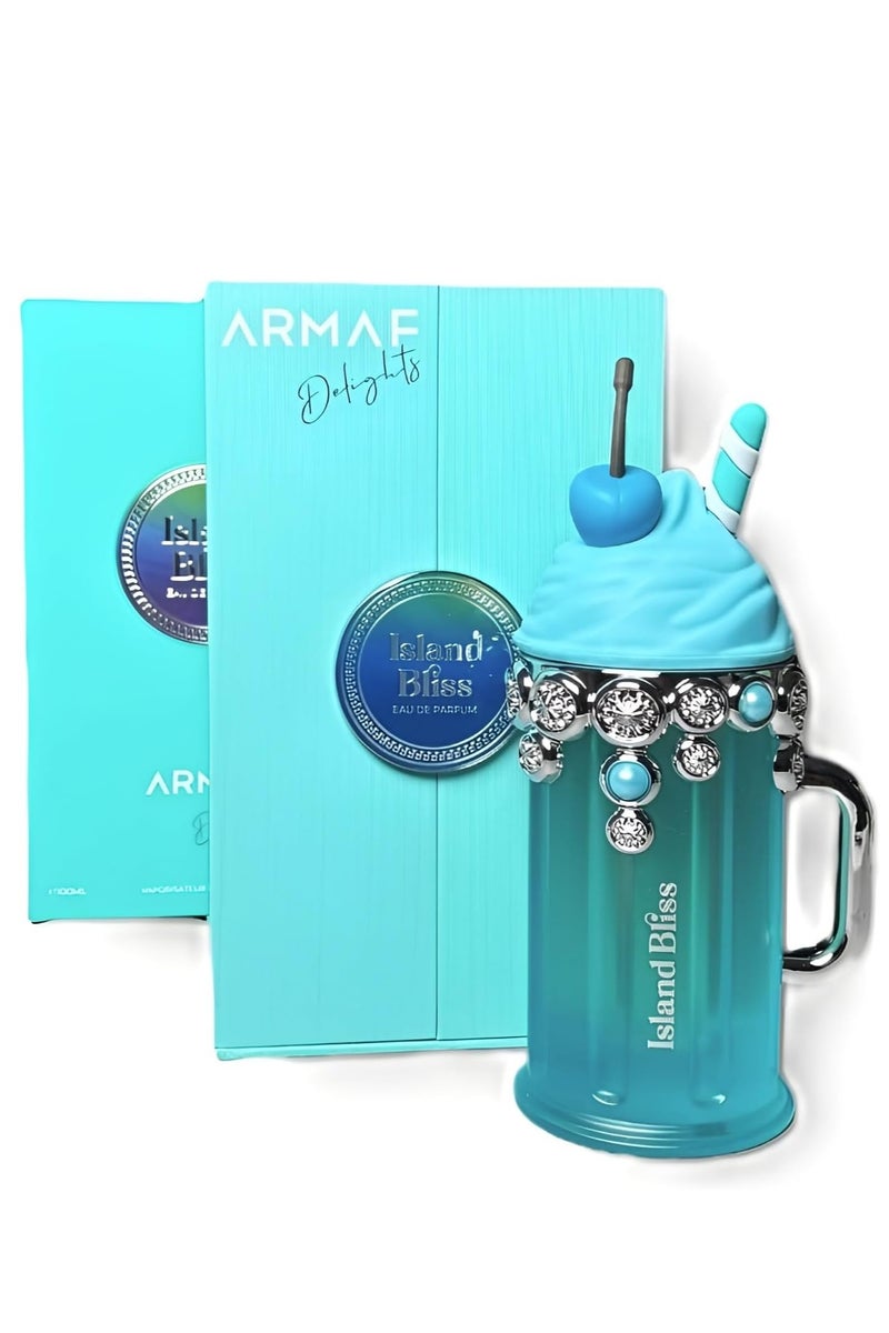 Armaf Perfumes Delights Island Bliss Eau De Parfum 100ml Blue, Perfume For Women, Fragrance For Her - Image 3