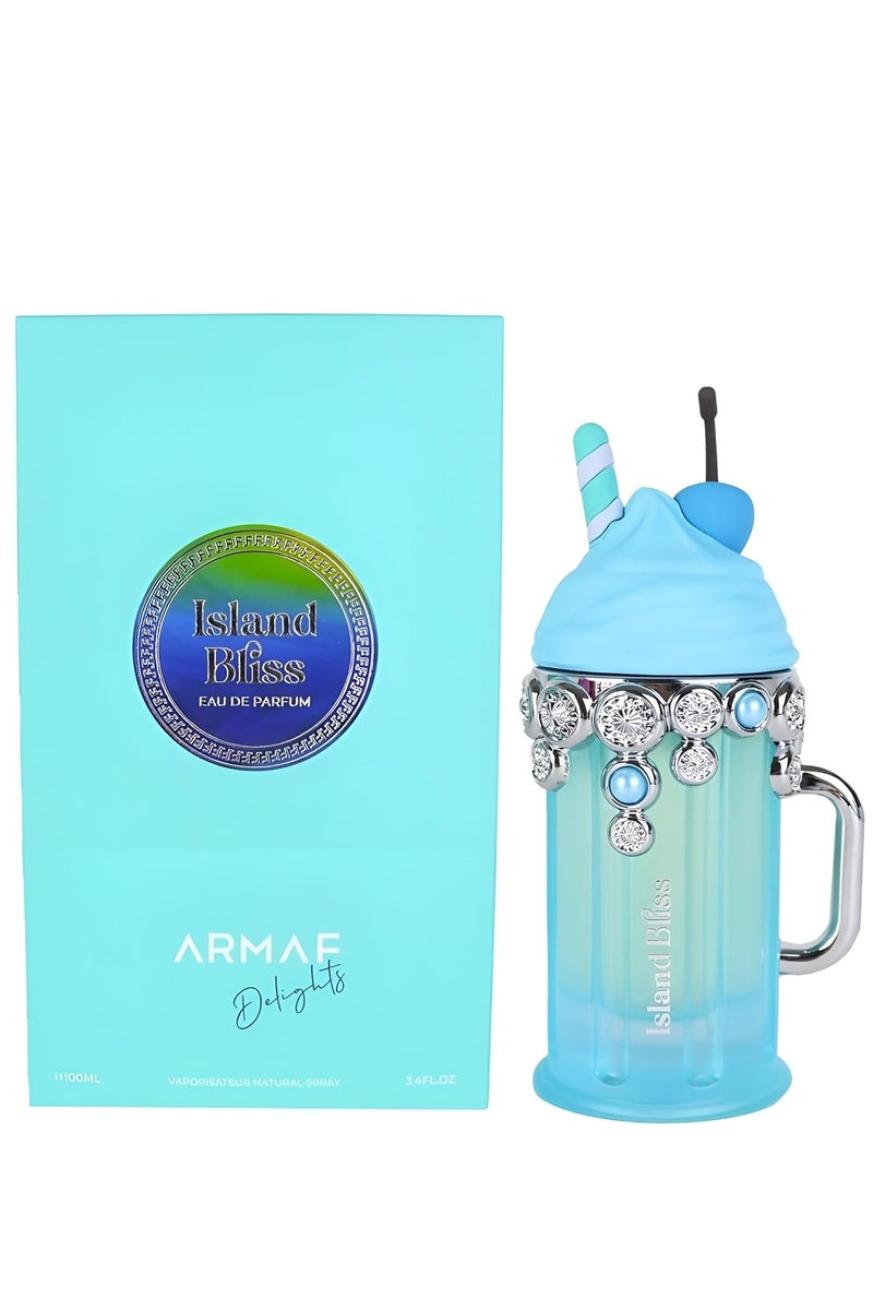 Armaf Perfumes Delights Island Bliss Eau De Parfum 100ml Blue, Perfume For Women, Fragrance For Her - Image 1
