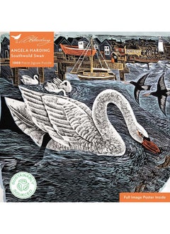 Adult Sustainable Jigsaw Puzzle Angela Harding: Southwold Swan: 1000-Pieces. Ethical, Sustainable, Earth-Friendly  - Image 4