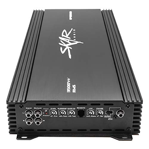 Skar Audio RP-3500.1D Monoblock Class D MOSFET Amplifier with Remote Subwoofer Level Control, 3500W - Image 2