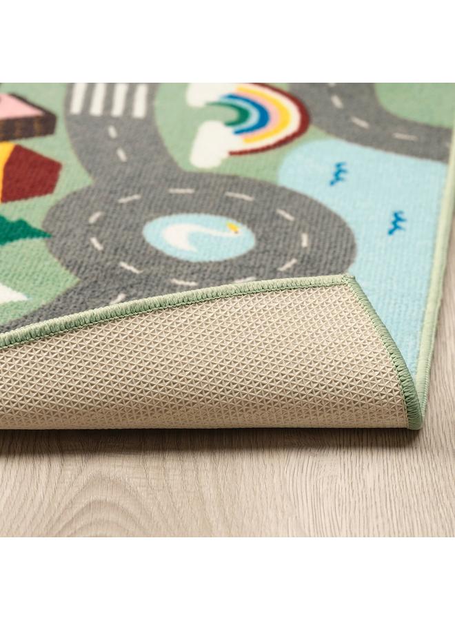 erorex Rug, green, 100x133 cm - Image 3